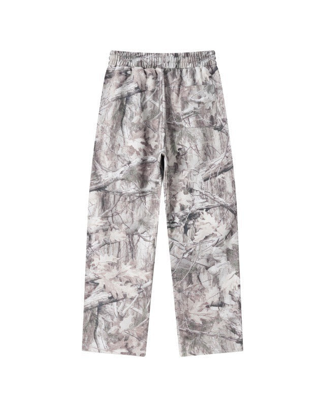 White Camo Baggy Sweatpants