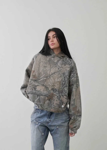 Camouflage Zip Up Hoodie