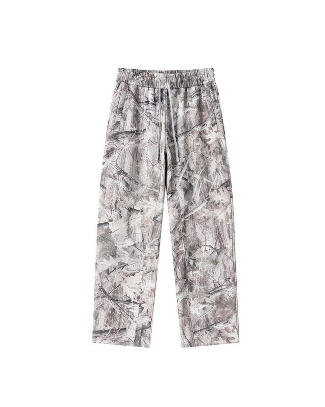 White Camo Baggy Sweatpants