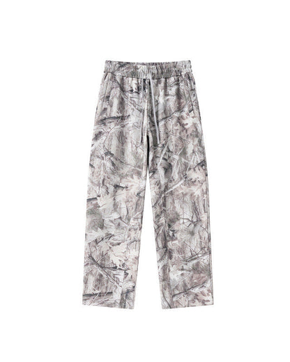 White Camo Baggy Sweatpants