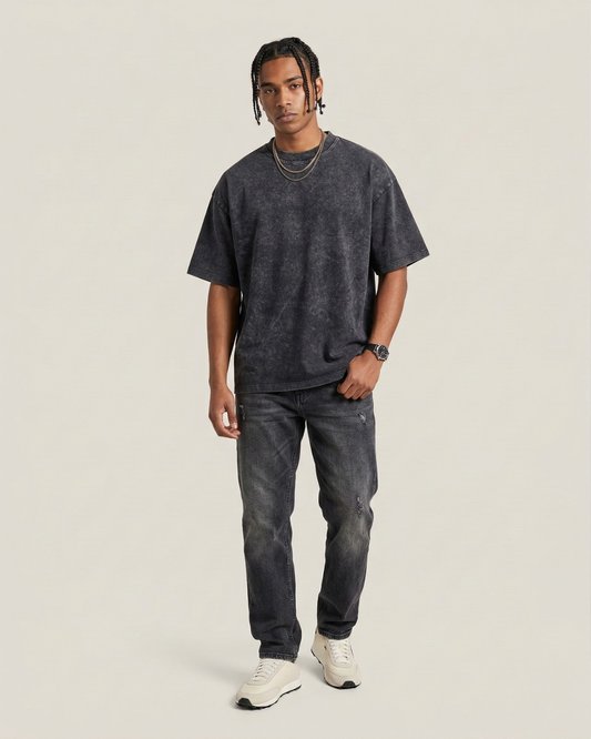 Washed Cotton Boxy T-Shirt