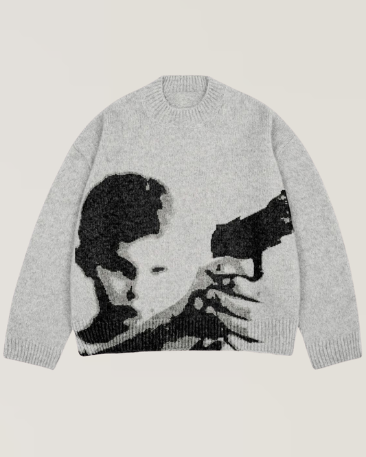 Ghost Frame Knitted Sweater
