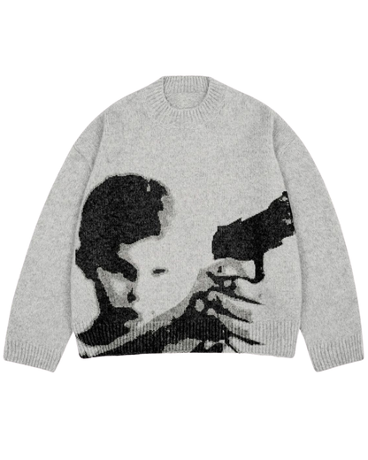 Ghost Frame Knitted Sweater