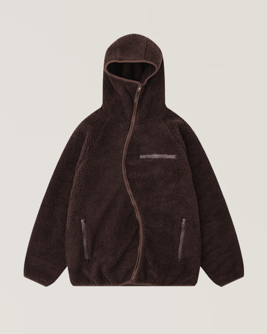 Cocoa Fleece Zipup Hoodie