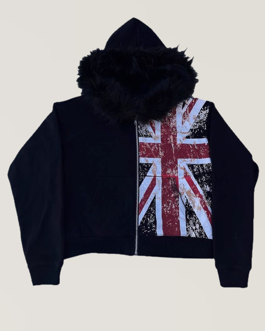 Union Noir Zip-Up Hoodie