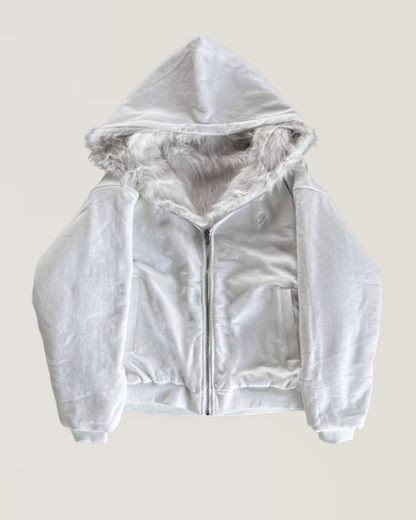 Blackout Fur Hoodie