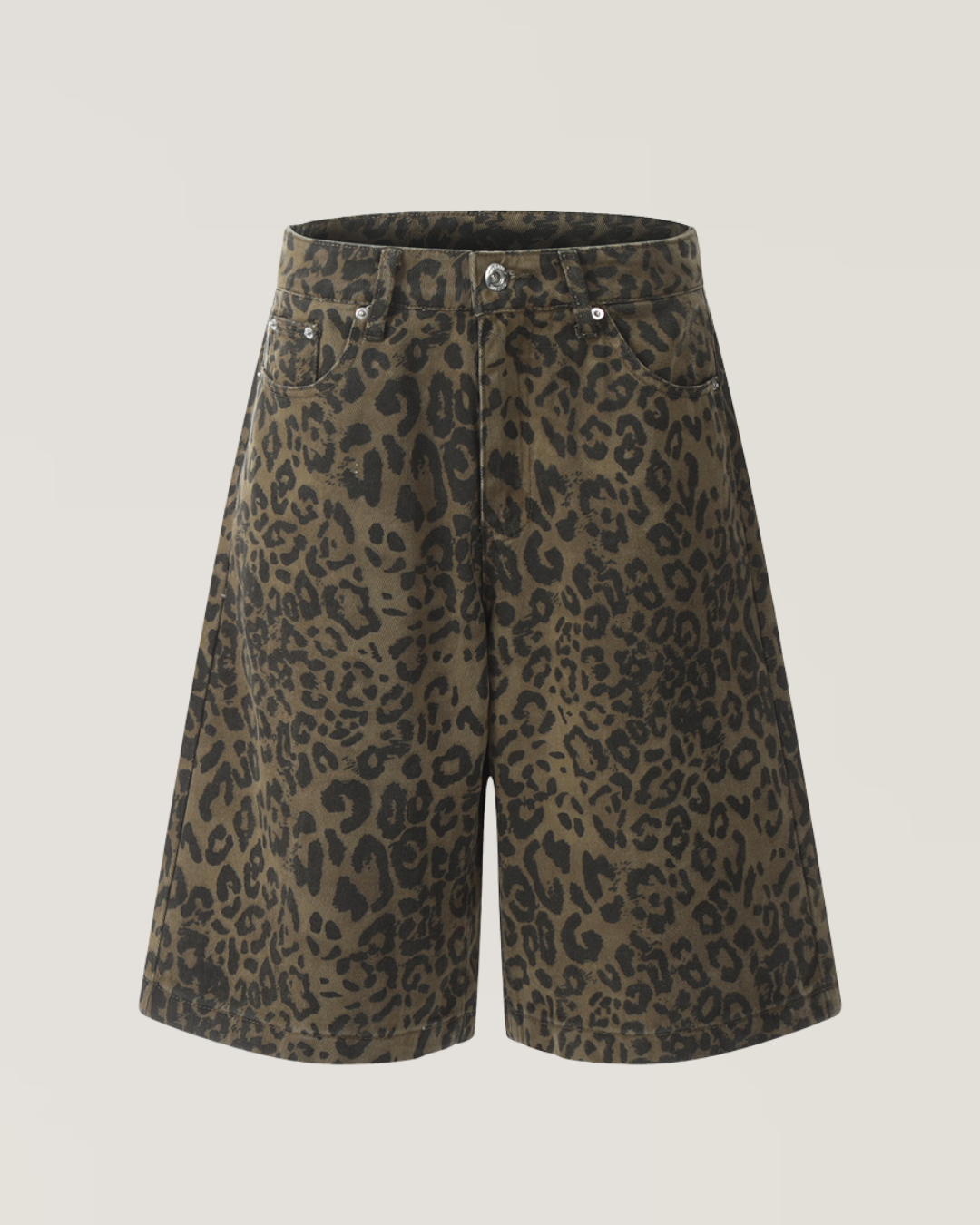 Men's Baggy Leopard Denim