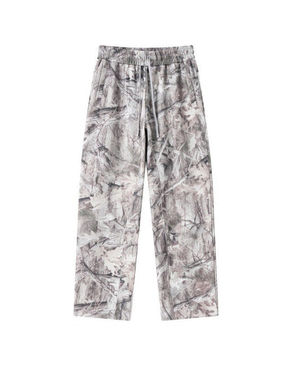 White Camo Baggy Sweatpants